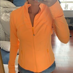 Orange lululemon zip up